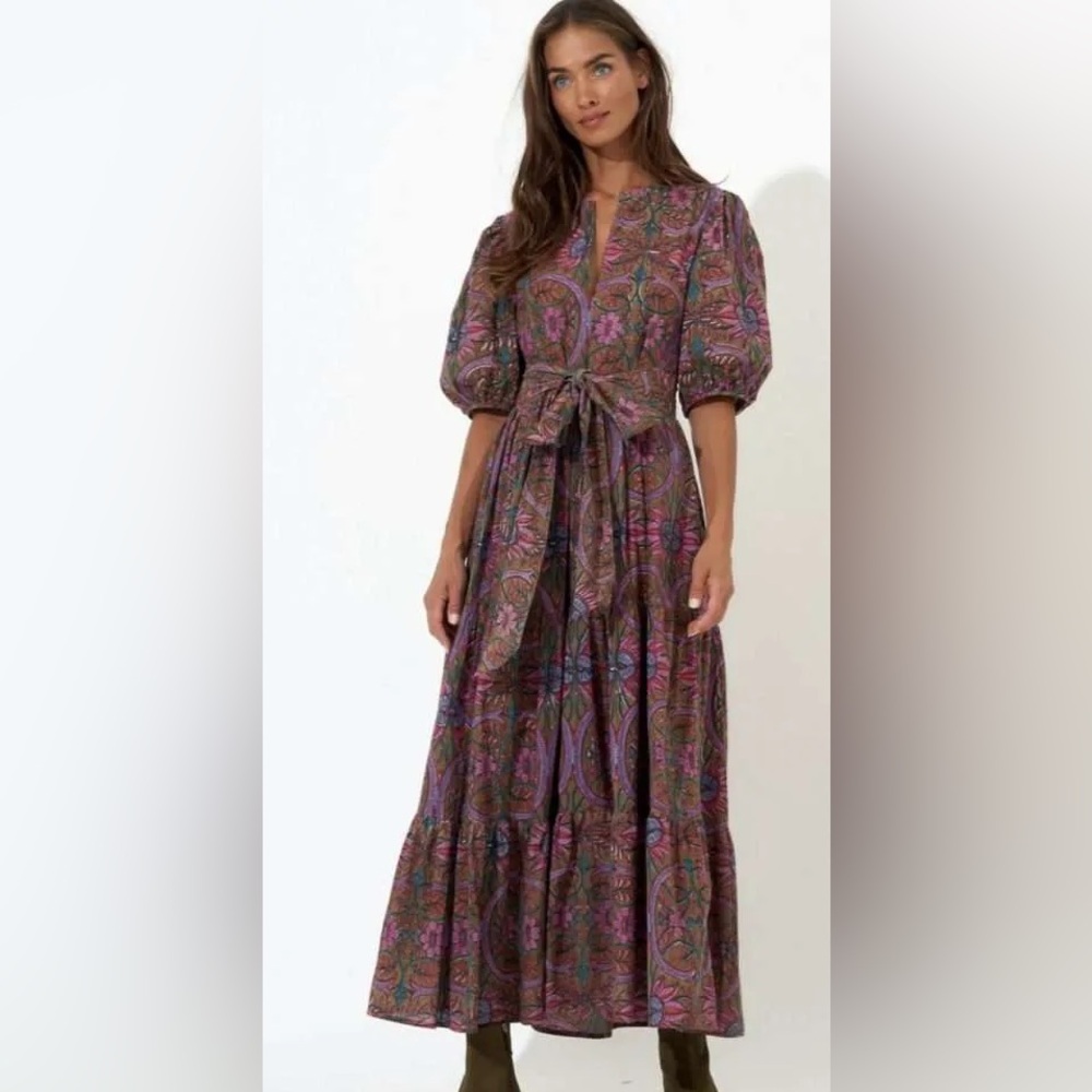 Oliphant Paisley Maxi Dress XS